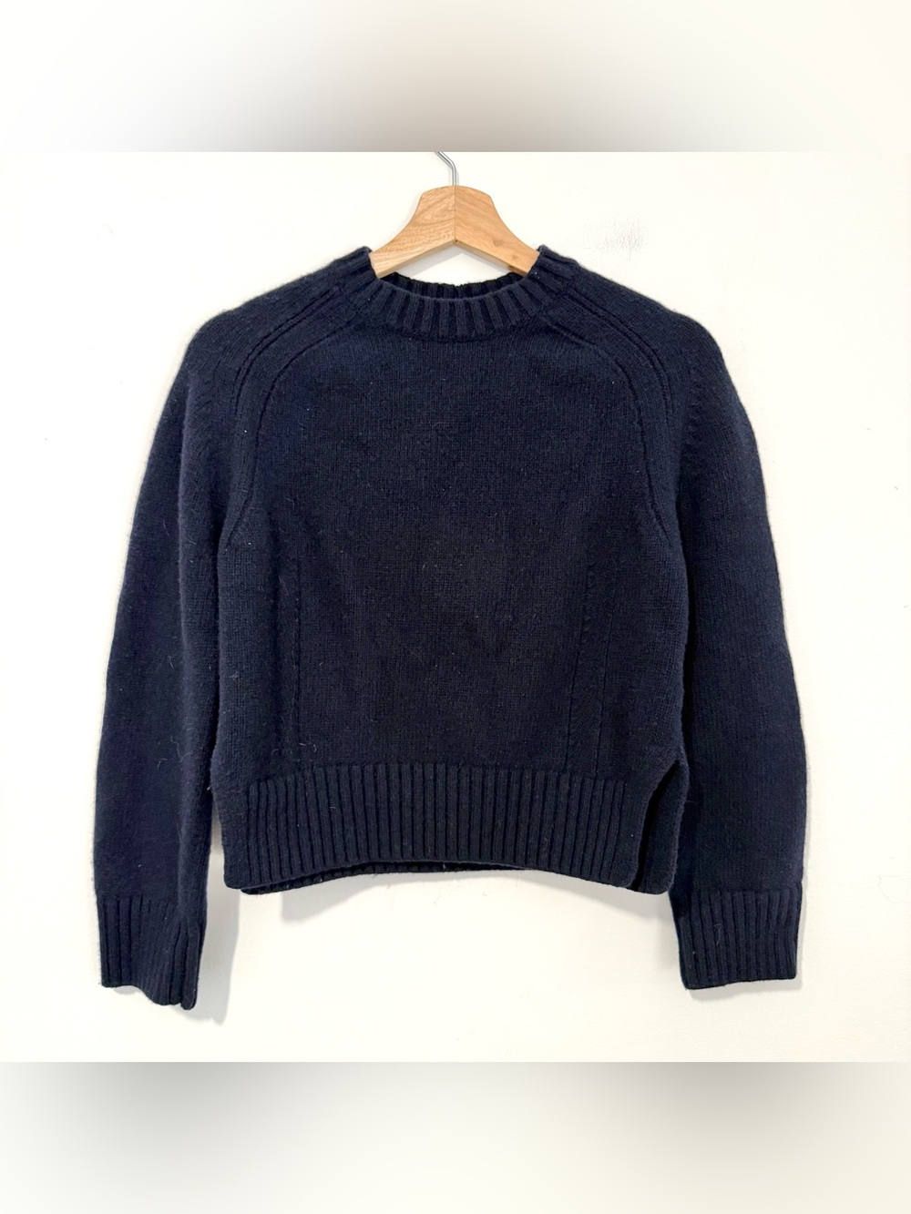 By Malene Birger Sullie Wool Sweater Women’s XS Navy Blue Chunky Knit Pullover